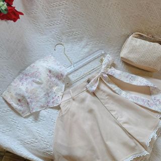 set 3 món áo yếm xô ren 2 lớp có mút kèm khoác ren, quần short cứng