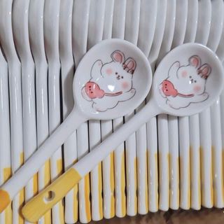 Thìa sứ hoạt hình ngộ nghĩnh, Thìa ăn cơm cho bé, Muỗng ăn cơm dễ thương Thìa sứ hoạt hình ngộ nghĩnh, Thìa ăn cơm cho bé, Muỗng ăn cơm dễ thương