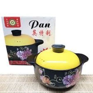 Nồi đất họa tiết0.5 lít hầm canh thịt cao cấp