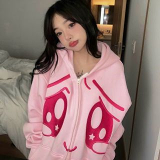 Aó khoác 8 túi in biểu cảm đáng yêu, chất thun nỉ dày mịn, nón rộng 2 lớp, freesize dưới 70kg Aó khoác 8 túi in biểu cảm đáng yêu, chất thun nỉ dày mịn, nón rộng 2 lớp, freesize dưới 70kg