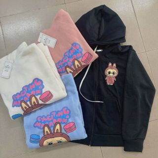 áo khoác in LaBubu chất thun nỉ mềm mịn,form dưới 70kg,nón 2 lớp .logo in đẹp