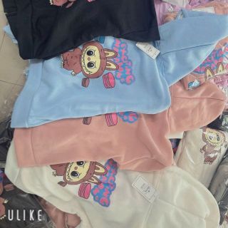 áo khoác in LaBubu chất thun nỉ mềm mịn,form dưới 70kg,nón 2 lớp .logo in đẹp