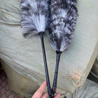 Chổi phất trần lông đen trắng Chổi phất trần lông đen trắng