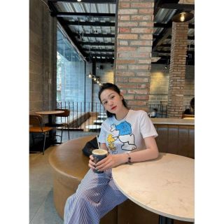 Bộ áo tay ngắn in SNOOPY, quần dài kẻ in Snoppy Chất cotton mịn mát freesize dưới 65kg Bộ áo tay ngắn in SNOOPY, quần dài kẻ in Snoppy Chất cotton mịn mát freesize dưới 65kg