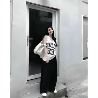 SET áo tanktop in HULLS kèm quần suông chất tuyết mưa Freesize dưới 55kg SET áo tanktop in HULLS kèm quần suông chất tuyết mưa Freesize dưới 55kg