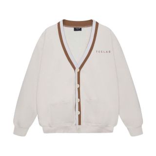 Áo khoác cadigan PHỐI VIỀN logo in T E E LAB form rộng 55kg-80kg Áo khoác cadigan PHỐI VIỀN logo in T E E LAB form rộng 55kg-80kg