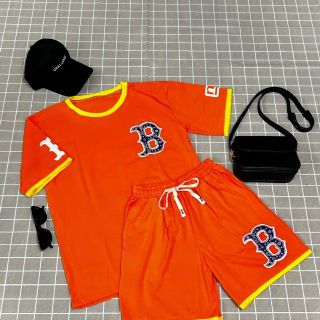 BỘ tay lỡ quần lửng mặc nhà, đi chơi in chữ B chất thun conton, thấm hút mồ hôi freesize dưới 70kg BỘ tay lỡ quần lửng mặc nhà, đi chơi in chữ B chất thun conton, thấm hút mồ hôi freesize dưới 70kg