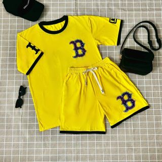 BỘ tay lỡ quần lửng mặc nhà, đi chơi in chữ B chất thun conton, thấm hút mồ hôi freesize dưới 70kg BỘ tay lỡ quần lửng mặc nhà, đi chơi in chữ B chất thun conton, thấm hút mồ hôi freesize dưới 70kg