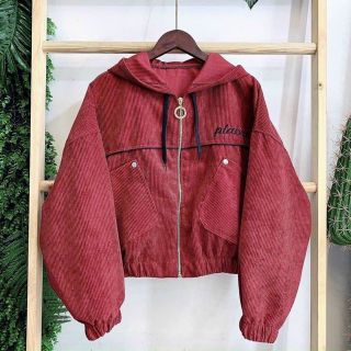 Áo khoác nhung dáng lửng thêu placere freesize dưới 65kg