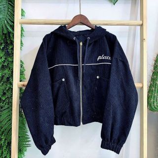 Áo khoác nhung dáng lửng thêu placere freesize dưới 65kg