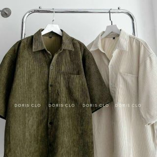 Sơ mi tay ngắn chất nhung mịn form dưới 70kg