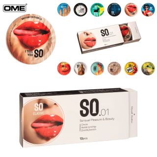 Bao cao su SO CLASSIC size 52mm ôm sát, hương vani 12 cái/ hộp Bao cao su SO CLASSIC size 52mm ôm sát, hương vani 12 cái/ hộp