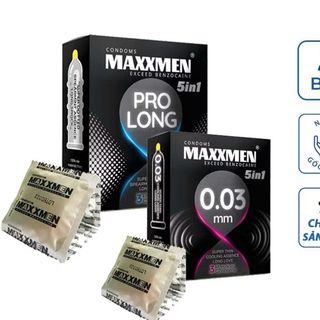 Bao cao su maxxmen 5 trong 1 chính hãng Bao cao su maxxmen 5 trong 1 chính hãng