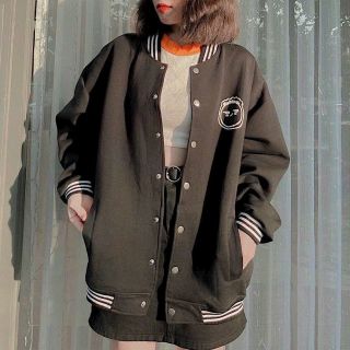 Áo Khoác Nỉ Bomber Cardigan Form Rộng Thêu Mặt Cười Chất Nỉ Bông Dày Dặn Áo Khoác Nỉ Bomber Cardigan Form Rộng Thêu Mặt Cười Chất Nỉ Bông Dày Dặn