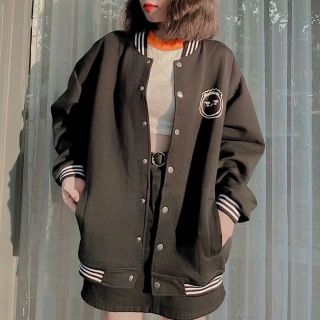 Áo Khoác Nỉ Bomber Cardigan Form Rộng Thêu Mặt Cười Chất Nỉ Bông Dày Dặn Áo Khoác Nỉ Bomber Cardigan Form Rộng Thêu Mặt Cười Chất Nỉ Bông Dày Dặn