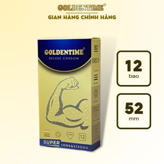 Bao cao su GOLDENTIME SUPER THIN & LONGER-MỎNG KÉO DÀI–HỘP 12C Bao cao su GOLDENTIME SUPER THIN & LONGER-MỎNG KÉO DÀI–HỘP 12C