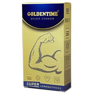 Bao cao su GOLDENTIME SUPER THIN & LONGER-MỎNG KÉO DÀI–HỘP 12C Bao cao su GOLDENTIME SUPER THIN & LONGER-MỎNG KÉO DÀI–HỘP 12C
