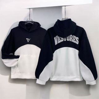 Áo hoodie phối 2 màu thêu VESTURES chất nỉ bông dày mịn