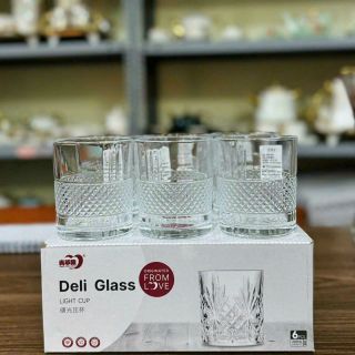 Ly Thủy Tinh Uống Cafe Whisky, Cốc Thủy Tinh Uống Cafe Ruou Đẹp 210ml