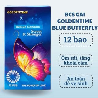 Bao cao su siêu mỏng goldentime gai li ti Bao cao su siêu mỏng goldentime gai li ti