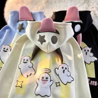 Áo khoác in Ma Dơi nón sừng chất nỉ dày mịn mát form rộng dưới 70kg Áo khoác in Ma Dơi nón sừng chất nỉ dày mịn mát form rộng dưới 70kg