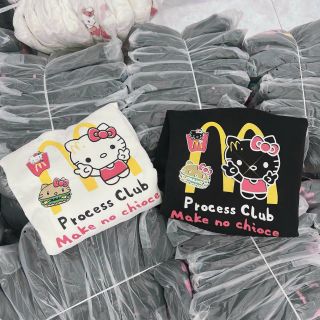 Áo hoodie in KITTY form to, tay phồng