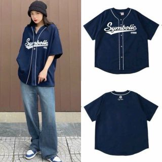 Sơ mi bóng chày thêu Symbolic