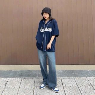 Sơ mi bóng chày thêu Symbolic