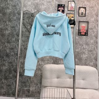 Áo khoác dáng lửng in WANG chất nỉ PC dày mịn freesize dưới 55kg