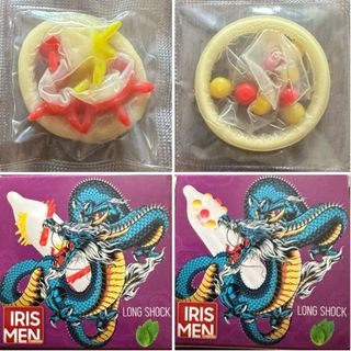 Bao Cao Su 9 Bi Gai Iris Men hộp 2 cái Bao Cao Su 9 Bi Gai Iris Men hộp 2 cái