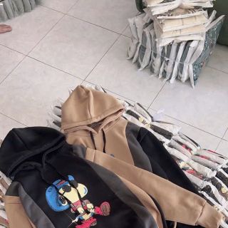 Áo Hoodie in chú chó cao bồi dễ thương Áo Hoodie in chú chó cao bồi dễ thương
