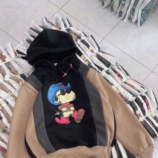 Áo Hoodie in chú chó cao bồi dễ thương Áo Hoodie in chú chó cao bồi dễ thương