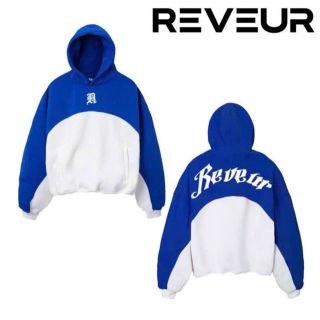 Áo hoodie phối 2 màu thêu R. E.VEUR chất nỉ pe dày mền mịn, nón 2 lớp form rộng
