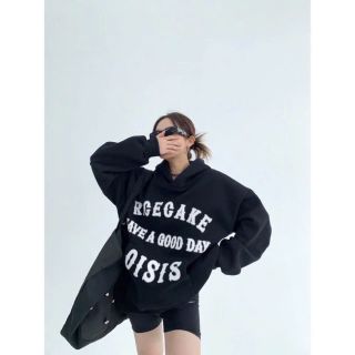 Áo hoodie nỉ bông in nổi RIGEGAKE HAVE A GOOD DAY... freesize form rộng Áo hoodie nỉ bông in nổi RIGEGAKE HAVE A GOOD DAY... freesize form rộng