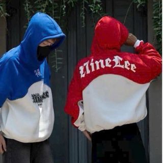 Áo hoodie in LTINE LEE phối 2 màu phong cách chất thun nỉ dày mền mịn form rộng Áo hoodie in LTINE LEE phối 2 màu phong cách chất thun nỉ dày mền mịn form rộng