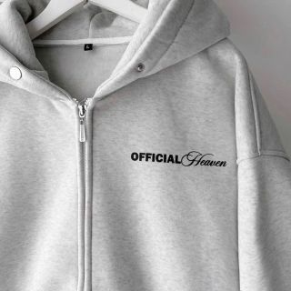 Áo khoác in chữ OFFICIAL HEAVEN nút bấm nón Chất nỉ dày mịn freesize dưới 70kg Áo khoác in chữ OFFICIAL HEAVEN nút bấm nón Chất nỉ dày mịn freesize dưới 70kg