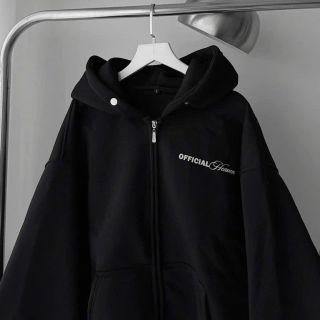 Áo khoác in chữ OFFICIAL HEAVEN nút bấm nón Chất nỉ dày mịn freesize dưới 70kg Áo khoác in chữ OFFICIAL HEAVEN nút bấm nón Chất nỉ dày mịn freesize dưới 70kg