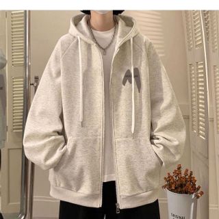 Áo khoác in chữ M WKECESLDBE chất nỉ bông dày mịn unisex nam nữ