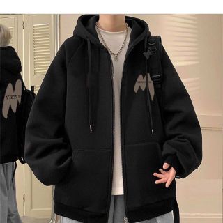 Áo khoác in chữ M WKECESLDBE chất nỉ bông dày mịn unisex nam nữ