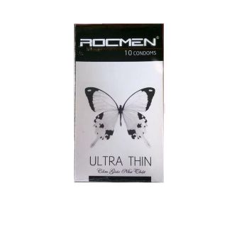 Bao cao su rocmen trắng siêu mỏng hộp 10 chiếc Bao cao su rocmen trắng siêu mỏng hộp 10 chiếc