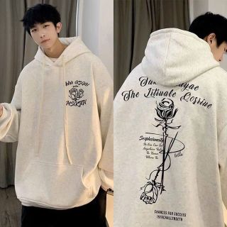 Áo hoodie in hoa hồng chất nỉ dày mịn freesize form rộng unisex Áo hoodie in hoa hồng chất nỉ dày mịn freesize form rộng unisex