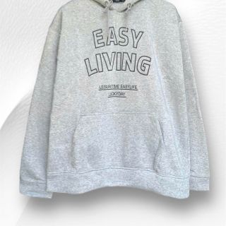 Áo hoodie nỉ ngoại in EASY LIVING form rộng freesize dưới 90kg