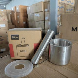 BỘ CHÀY CỐI INOX 304 đúc nguyên khối đường kính 10cm ( THÙNG 24 C ) BỘ CHÀY CỐI INOX 304 đúc nguyên khối đường kính 10cm ( THÙNG 24 C )