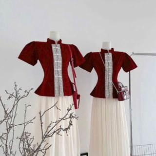 Sét đồ tết ,áo nhung váy tơ 2 lớp..