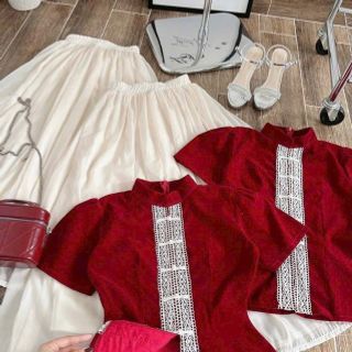 Sét đồ tết ,áo nhung váy tơ 2 lớp..