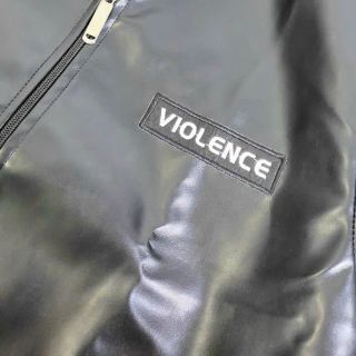 Áo khoác nam da simili thêu logo thời trang thích hợp mặc thu đông