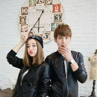 Áo khoác trang nam thu đông chất liệu da simili