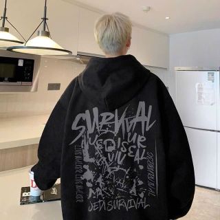 Áo hoodie in chữ SURVVAL unisex… Áo hoodie in chữ SURVVAL unisex…