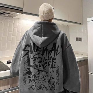 Áo hoodie in chữ SURVVAL unisex… Áo hoodie in chữ SURVVAL unisex…