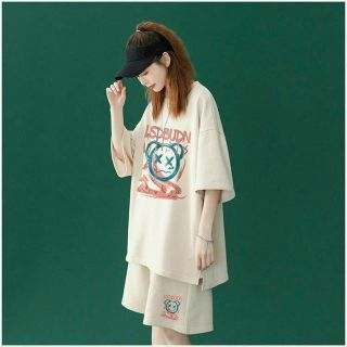 ￼Set bộ đồ Thun Nam Thể Thao Mùa Hè in mặt Gấu Kiểu Dáng Năng Động Hàn Quốc